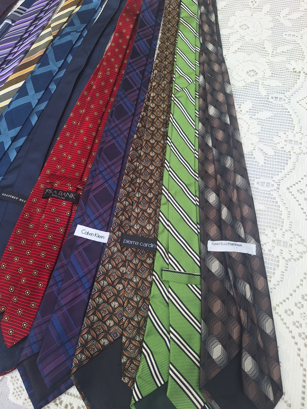 Men's Assorted Patterned Neckties - Multi-Color Set - Picture 7 of 7
